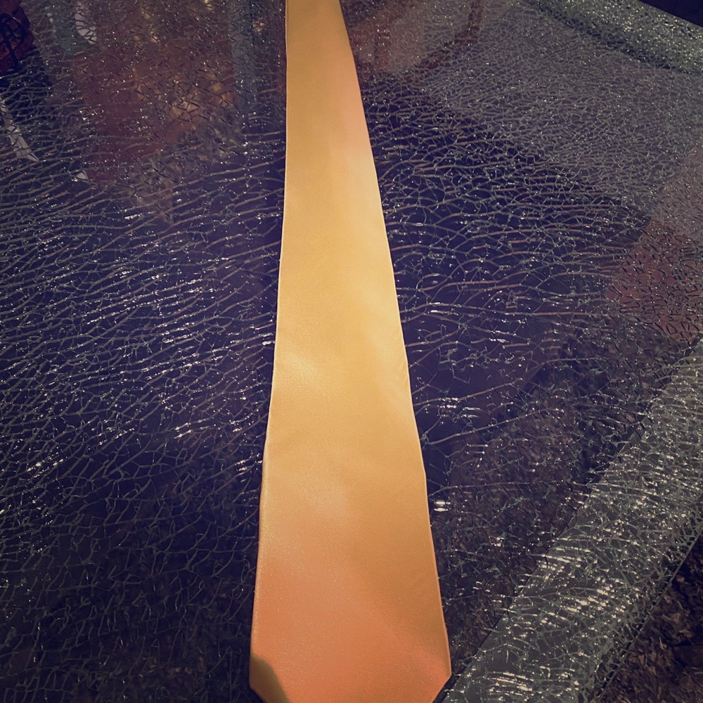 Canary Yellow Silk Tie - look at perfection!